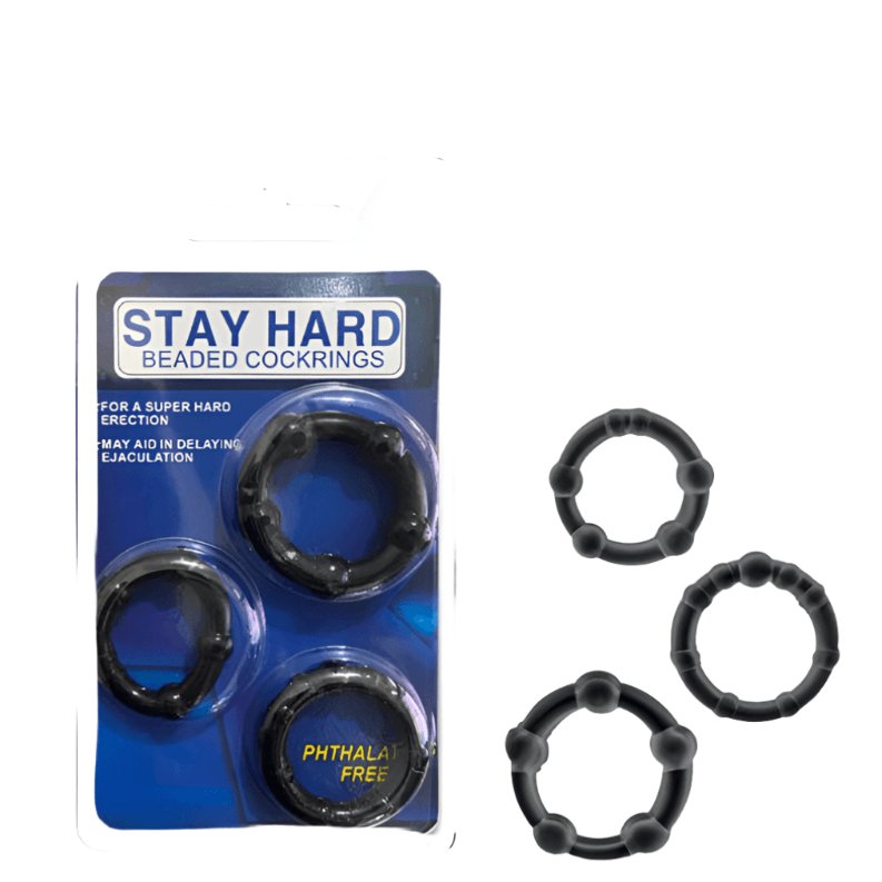 Anéis Penianos Stay Hard - Kit - 2linkintimacy